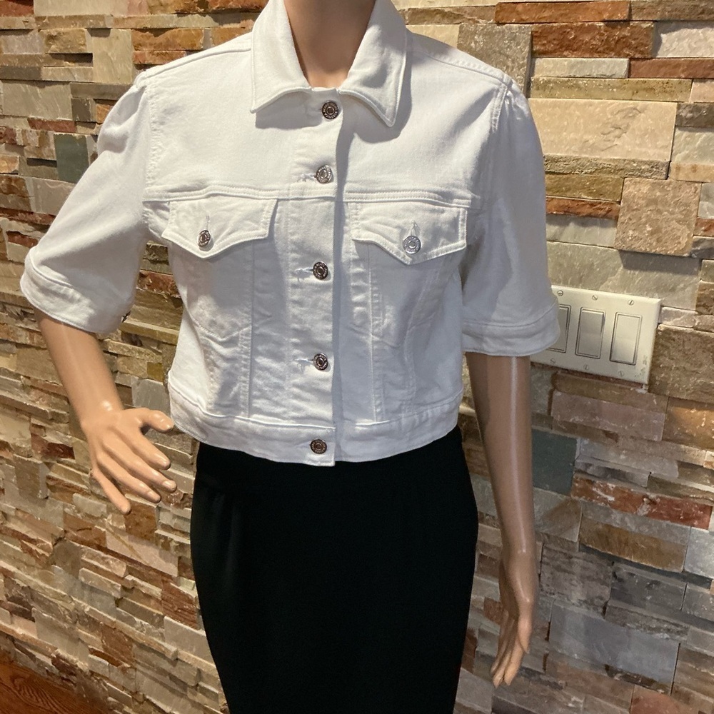 Veronica Beard Jeans  Raina Short Sleeve Denim Jacket